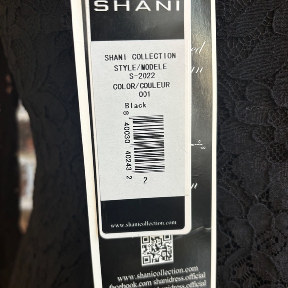 Double Ruffle Lace Dress in Black - Picture 3 of 15